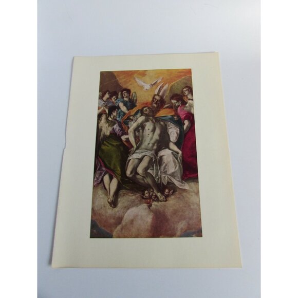 Vintage El Greco Print Holy Trinity 528434 - Picture 2 of 6